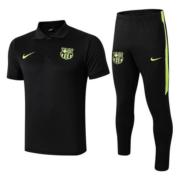 Polo Barcelona Conjunto Completo 2019/20 Negro Verde